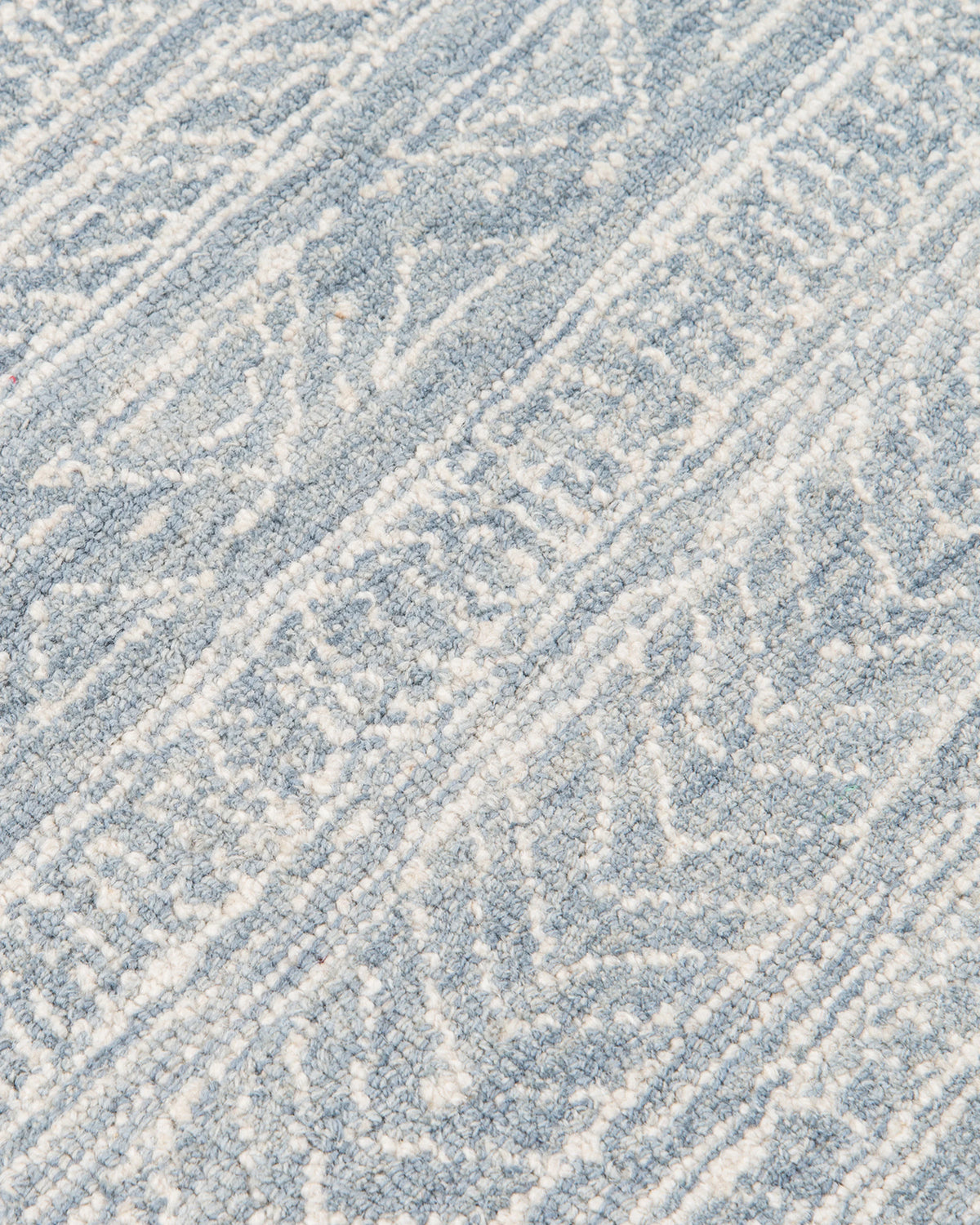 Teagan Hand-Hooked Wool Rug - 2' x 3' / Denim
