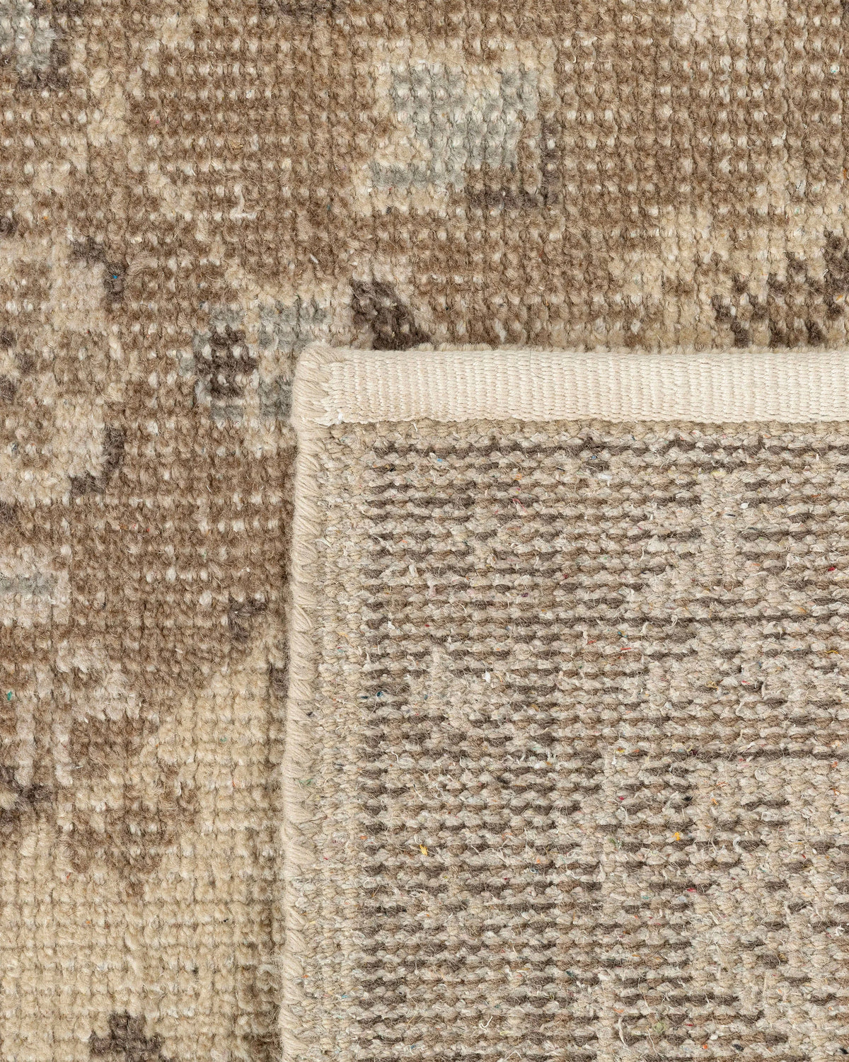 Pierce Hand-Knotted Wool Rug - 5' x 8' / Beige Multi