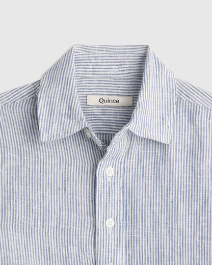 100% European Linen Short Sleeve Shirt - 2T / Flax