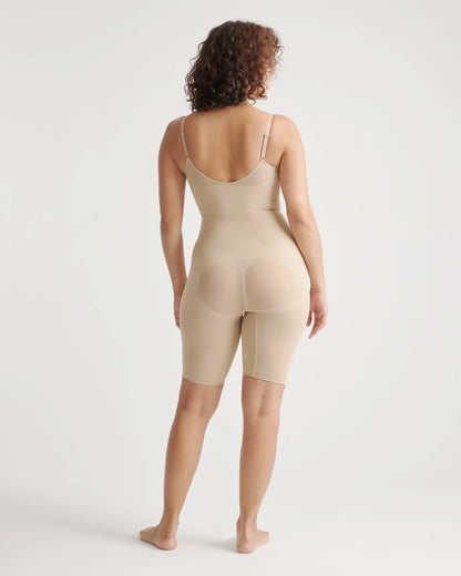 Sculpting Mid-Thigh Bodysuit - XS / Black