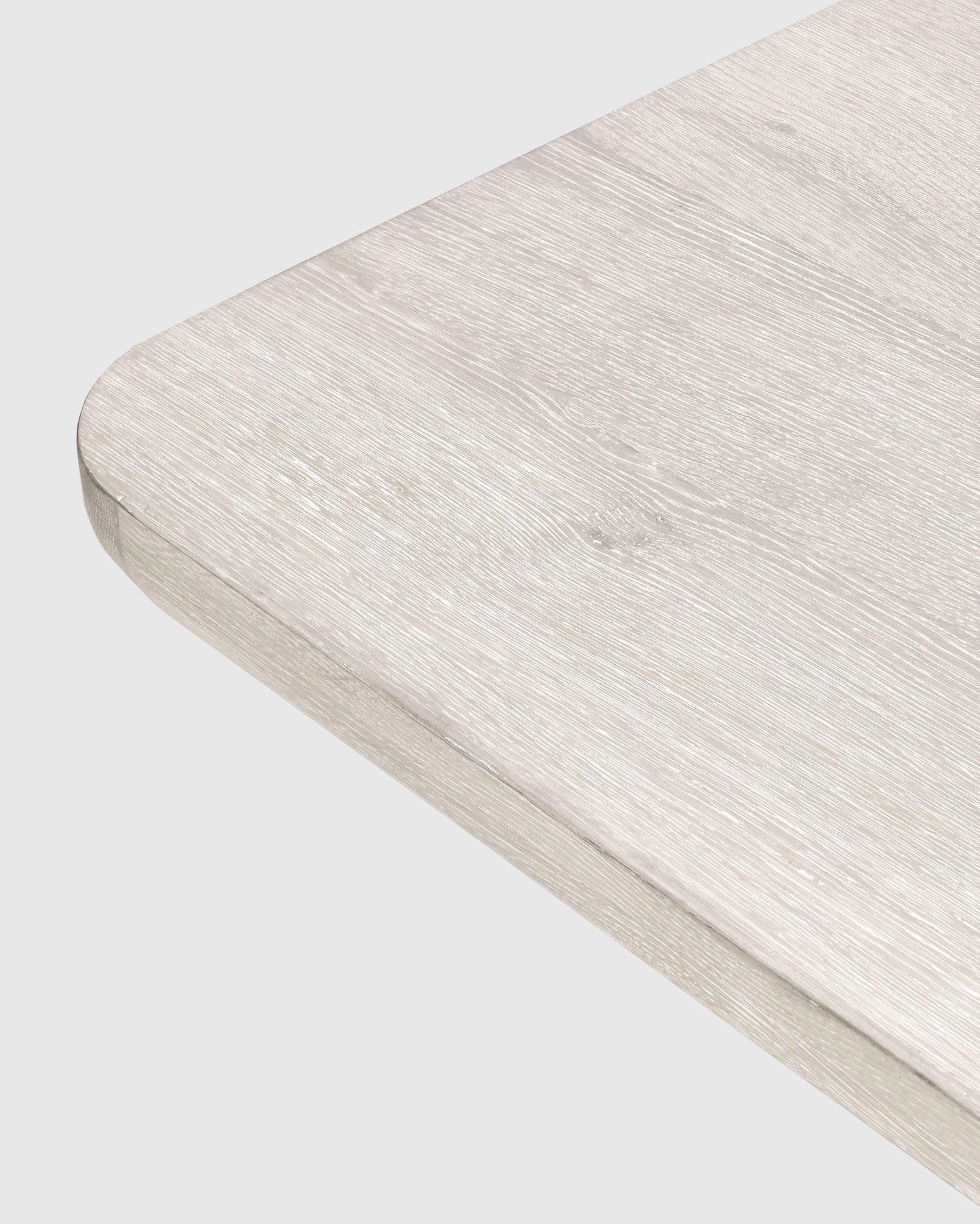 Rustic Oak Plinth Dining Table - 71" / Natural