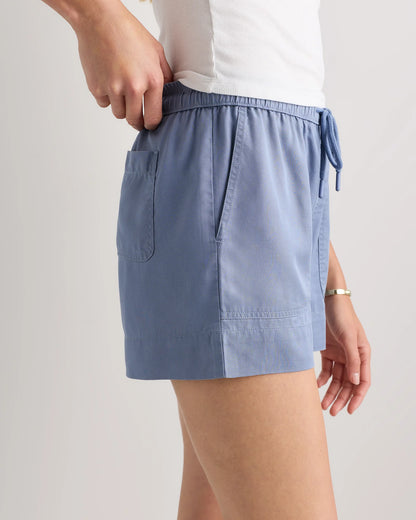 Vintage Wash Tencel Utility Shorts - XS / Moonstone Blue