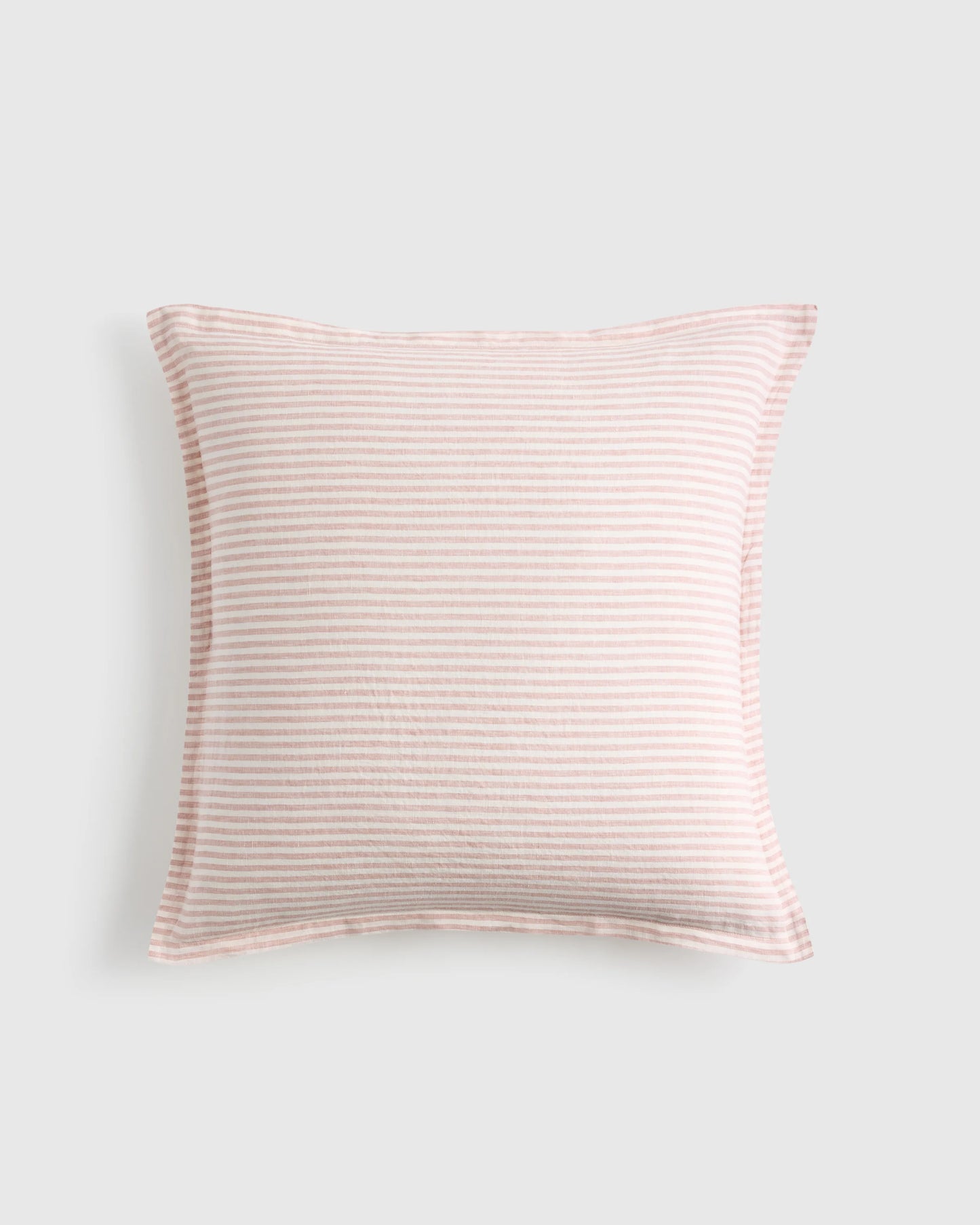 European Linen Stripe Euro Sham - Euro / Natural/White Stripe