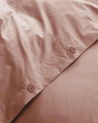 Organic Crisp Percale Duvet Cover - Twin / Ivory