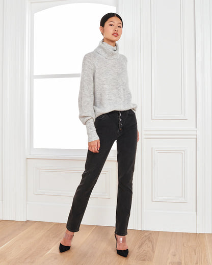 Baby Alpaca-Wool Turtleneck - XS / Light Grey