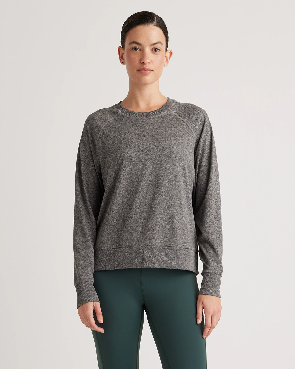 Flowknit Pullover Crew - XS / Heather Deep Navy