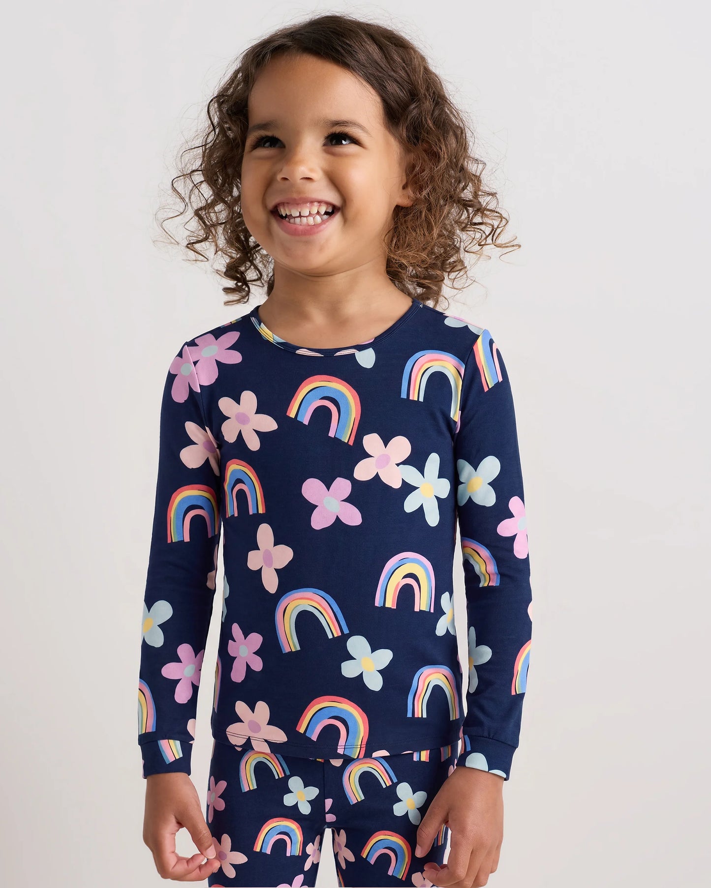 Bamboo Long Sleeve and Pant Pajama Set - 2T / Wildflower Dreams