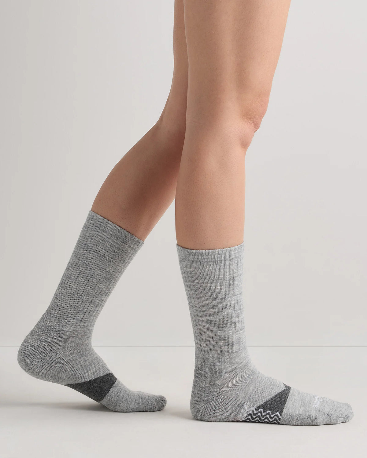 Alpaca Crew Socks (3-Pack) - S / Heather Grey