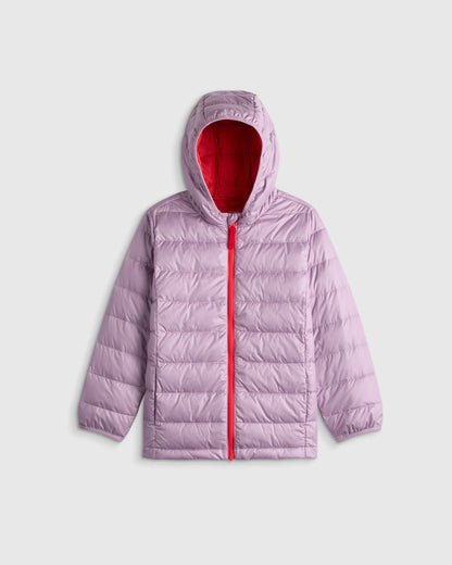 Lightweight Down Hooded Puffer Jacket - 6 / Blue Moon