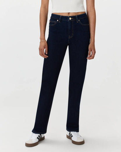 Bella Stretch Straight Jeans - 24 / Twilight Blue Fray