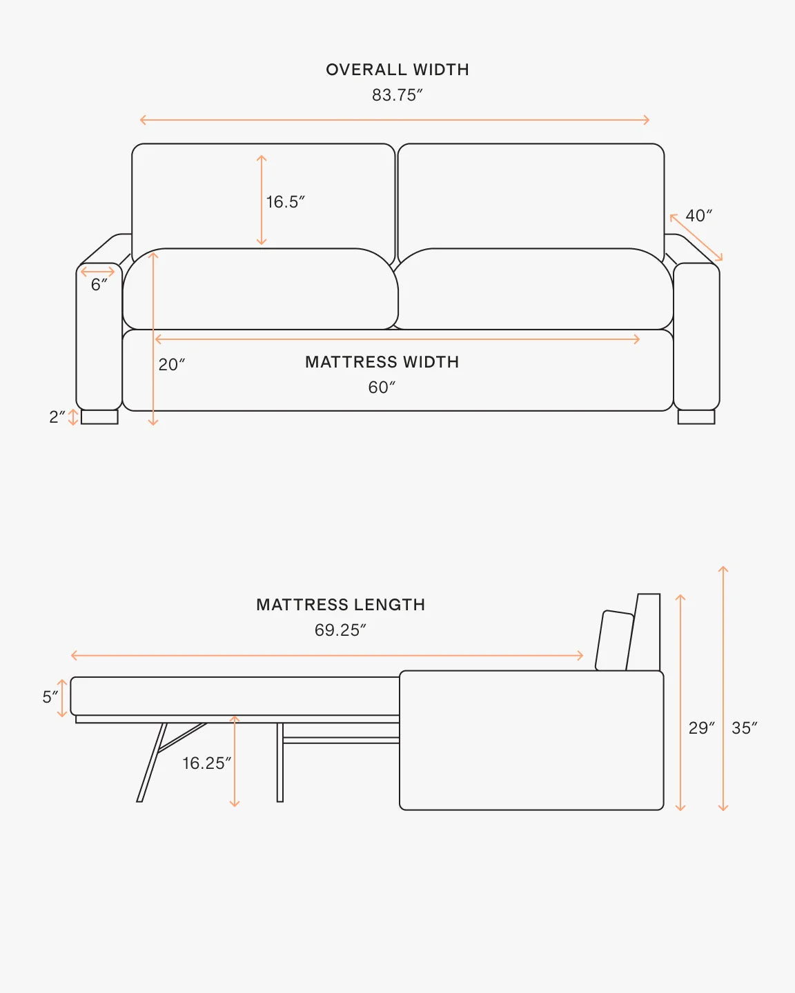 Stillman Sleeper Sofa in Performance Velvet - Queen / Java