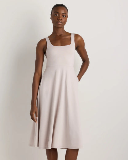 Flowknit Breeze Fit & Flare Dress - XS / Heather Green