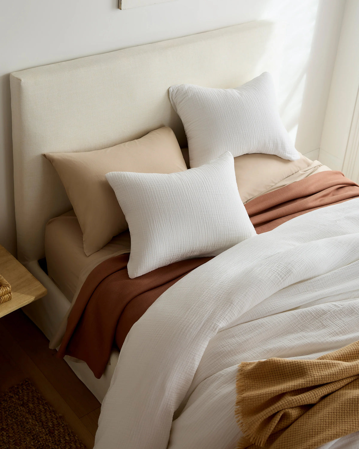 Organic Brushed Cotton Sheet Set - Twin / Toffee