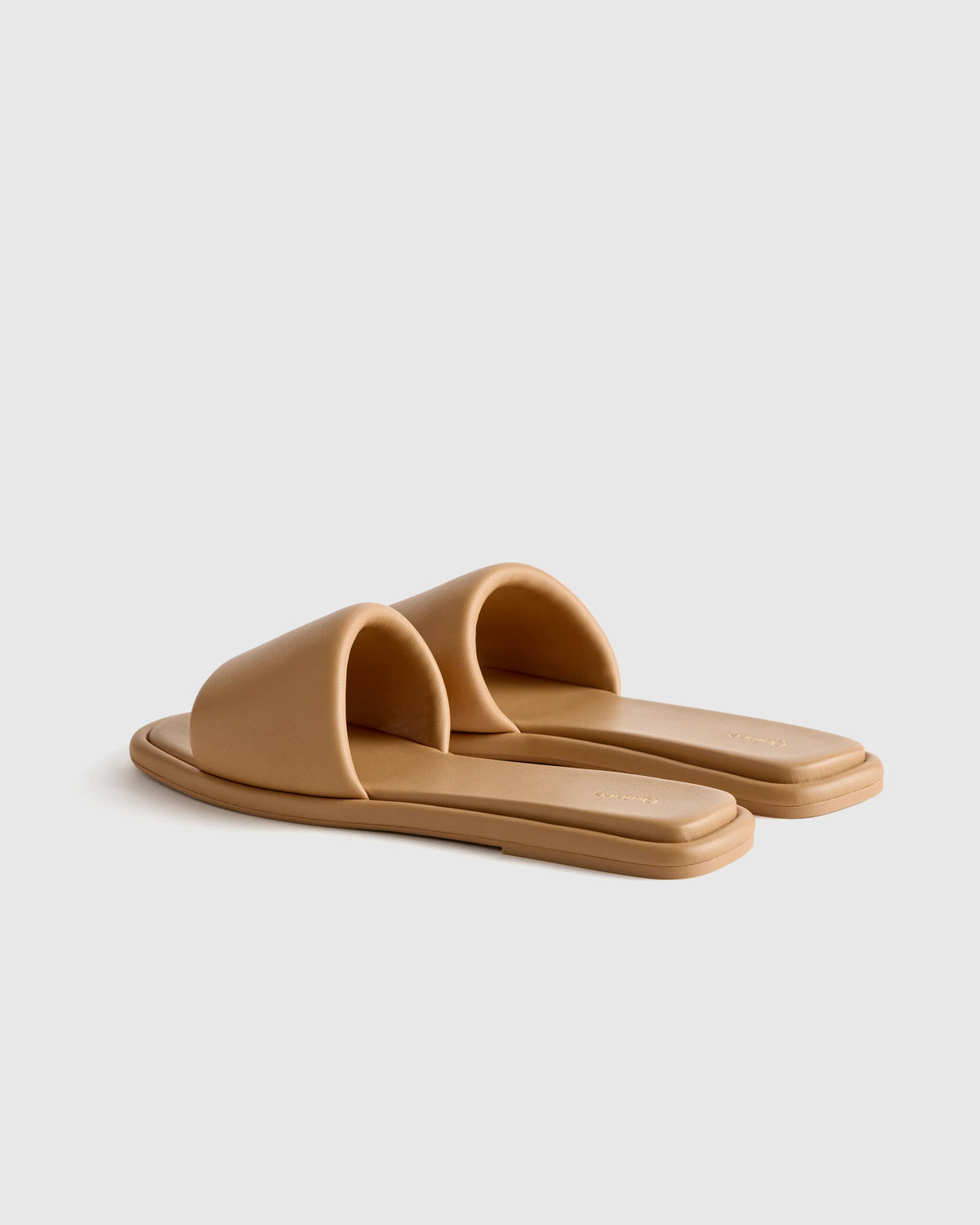 Italian Leather Slide Sandal - 5 / Bone