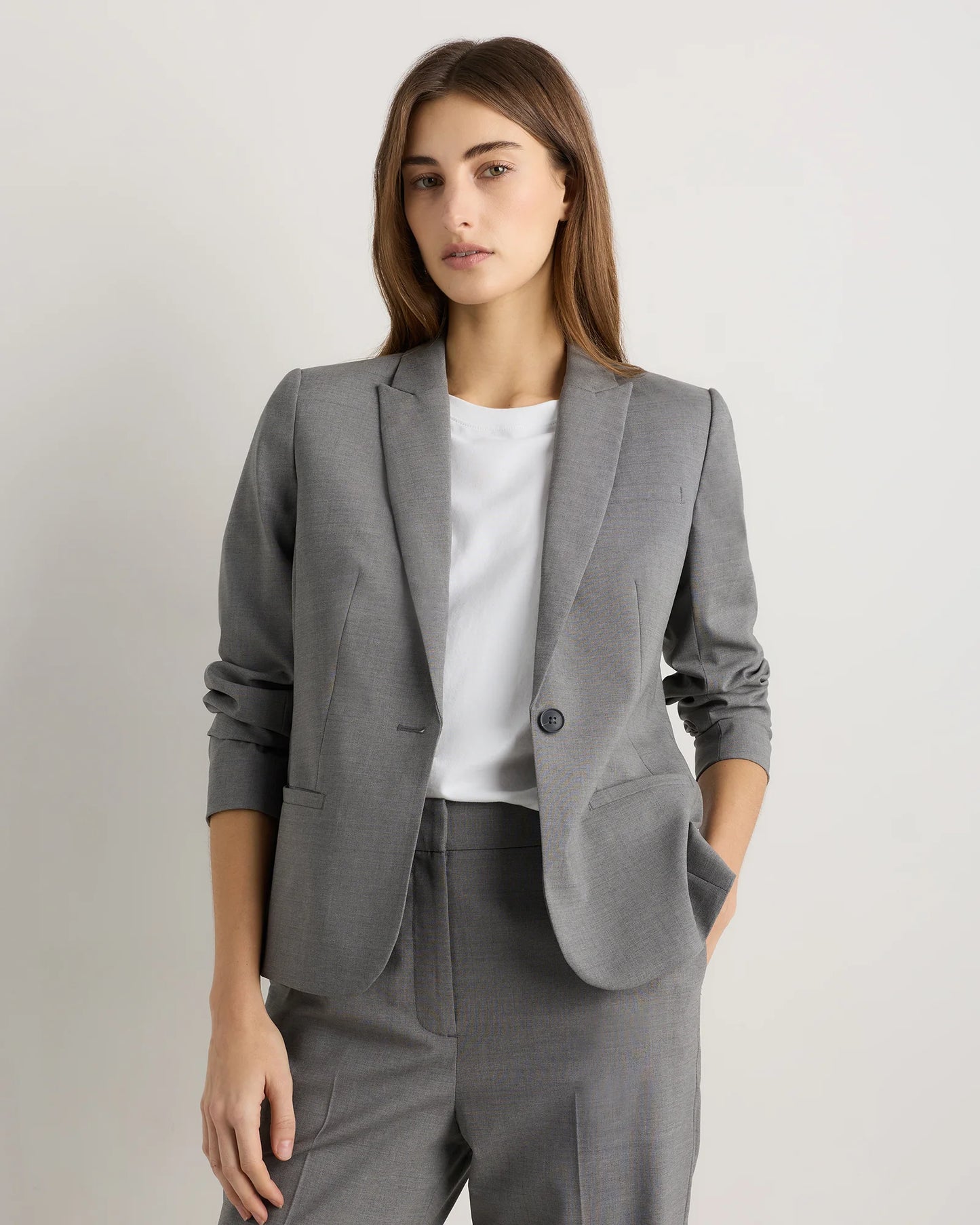 Italian Wool Tailored Blazer - XS / Navy