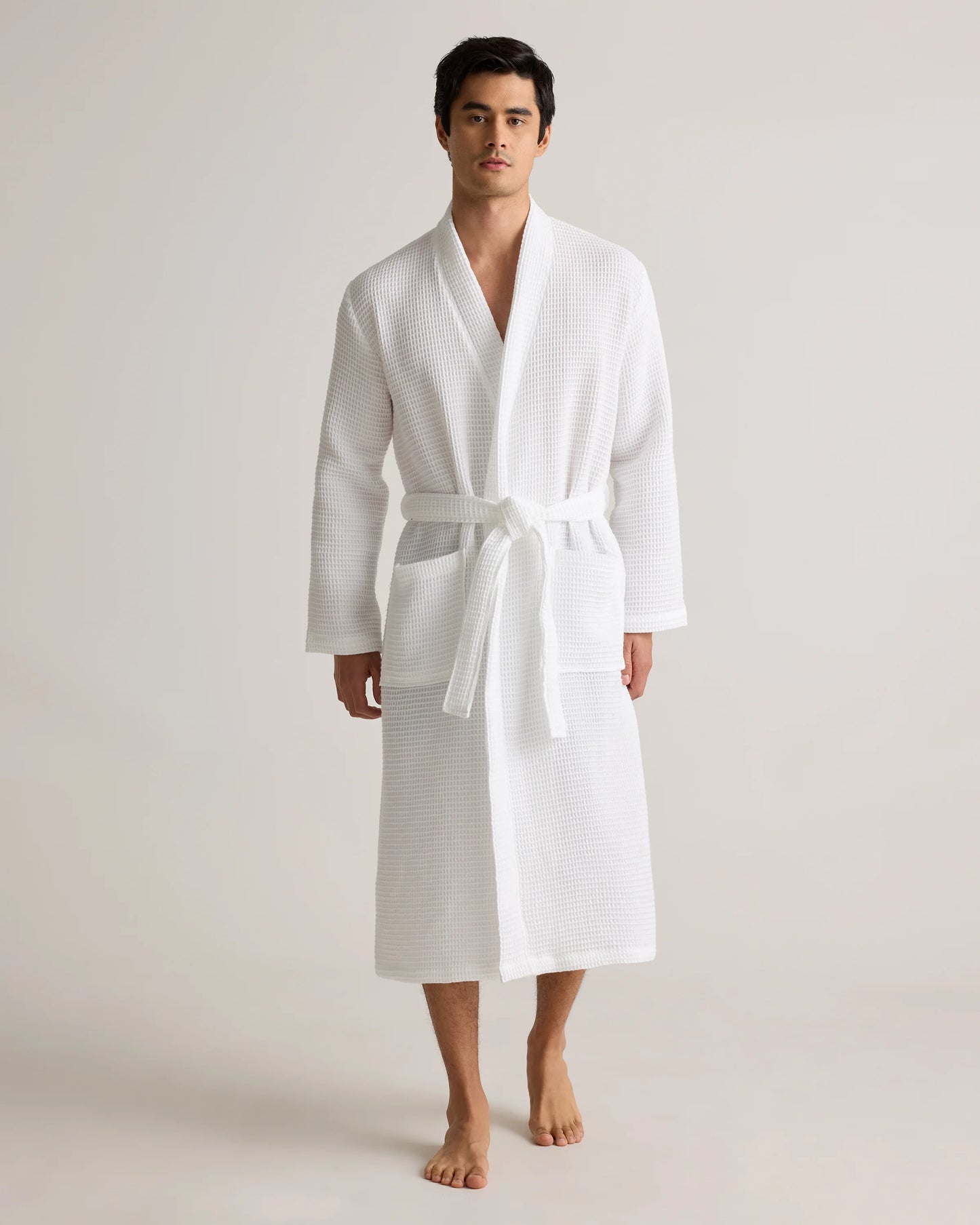 Organic Turkish Waffle Robe - XS / White
