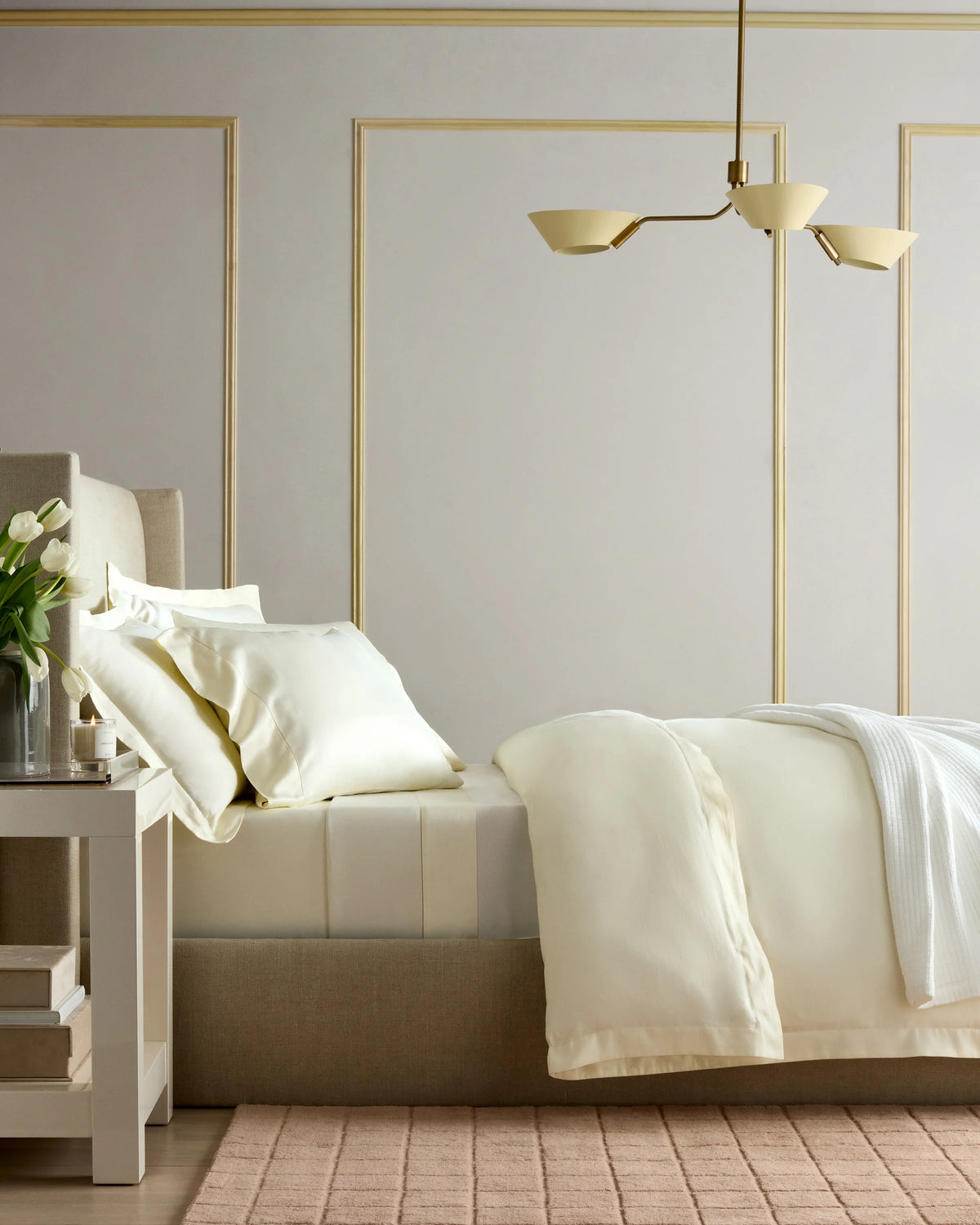 Signature Giza Cotton Sateen Sham Set - Standard / White