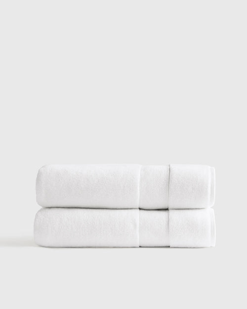 Classic Organic Turkish Cotton Bath Sheet (Set of 2) - One Size / White