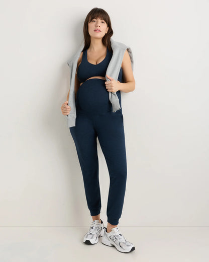 Ultra-Soft Maternity Joggers - XS / Heather Black