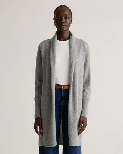 Mongolian Cashmere Duster Cardigan Sweater - XS / Oatmeal