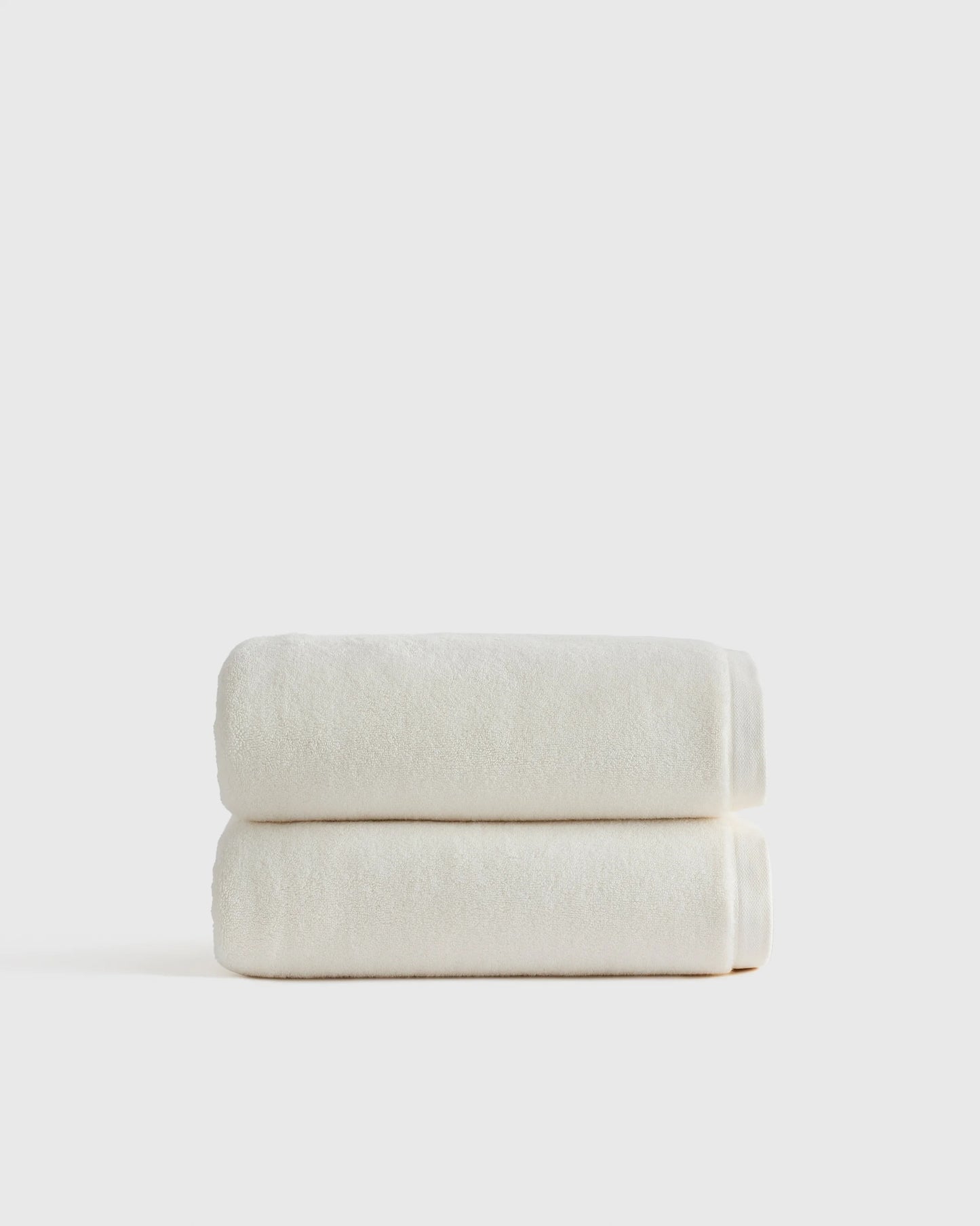 Plush Organic Turkish Cotton Bath Towel (Set of 2) - One Size / White