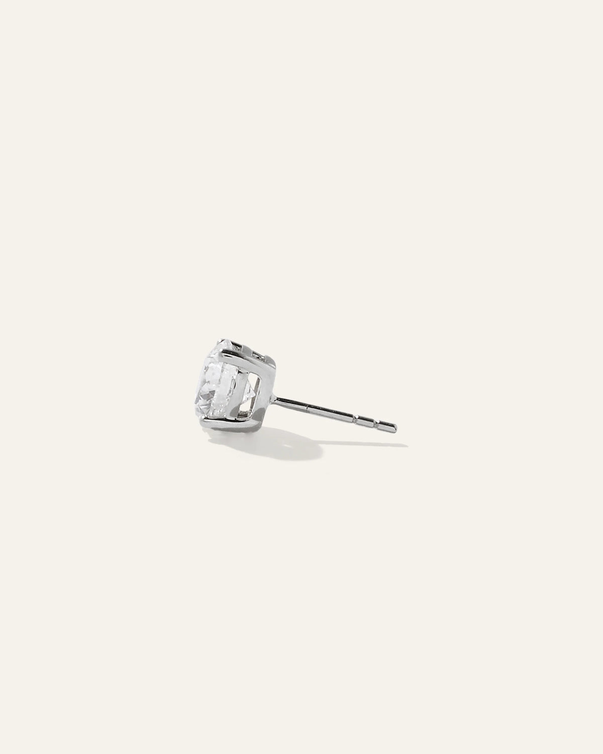14K Gold Lab Grown Diamond Four-Prong Solitaire Studs - 2ctw - One Size / Yellow Gold