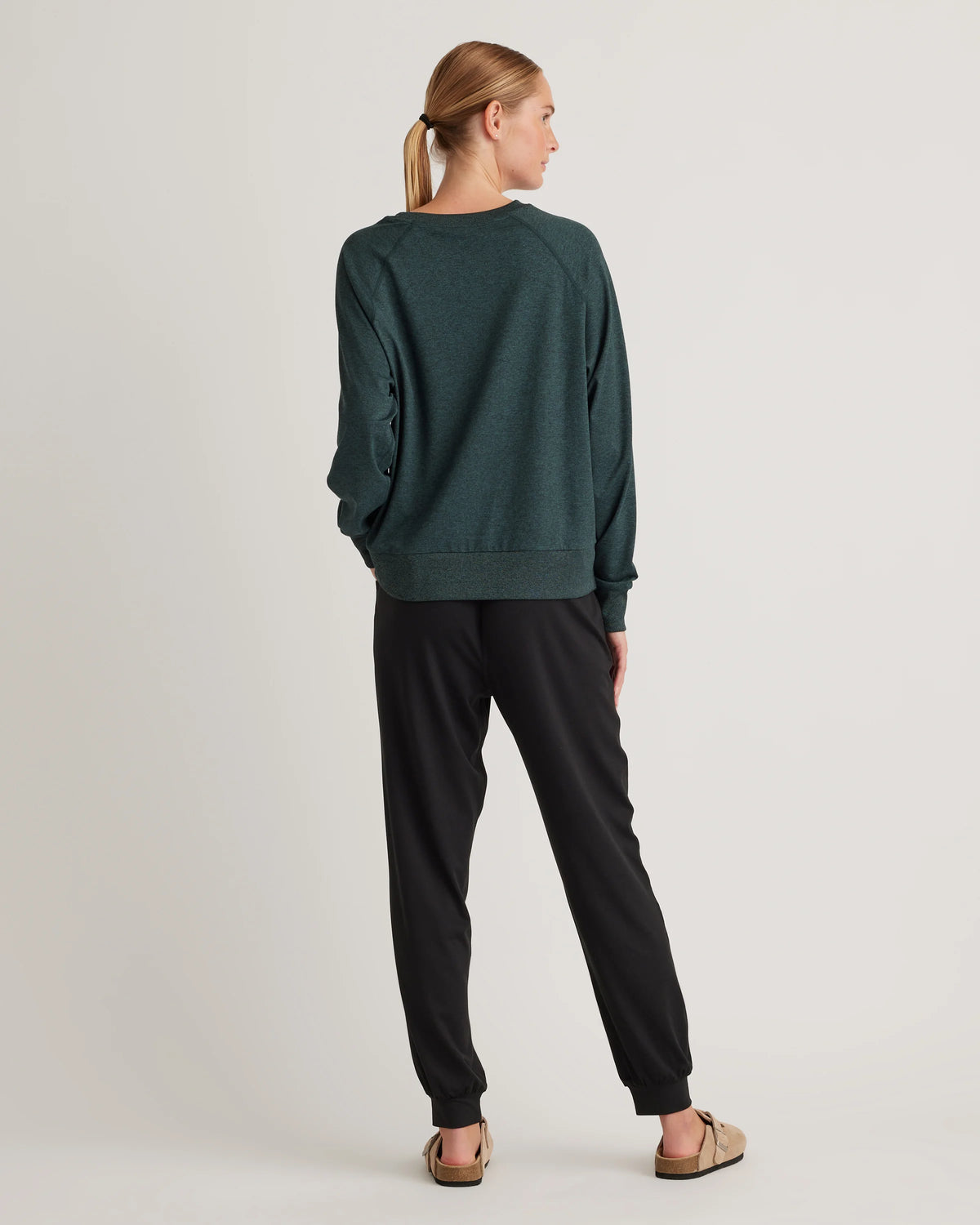 Flowknit High-Rise Boyfriend Joggers - XS / Heather Navy