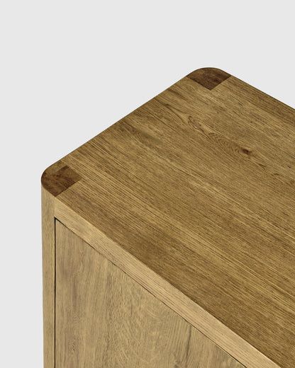Rustic Oak Sideboard - One Size / Natural