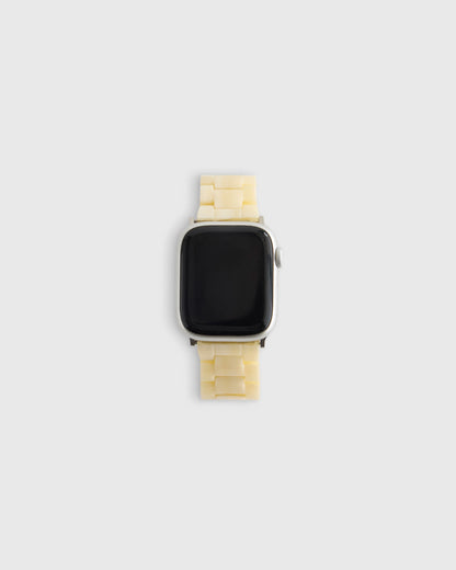 Acetate Smartwatch Band - 38mm - 42mm / Grey Tortoise