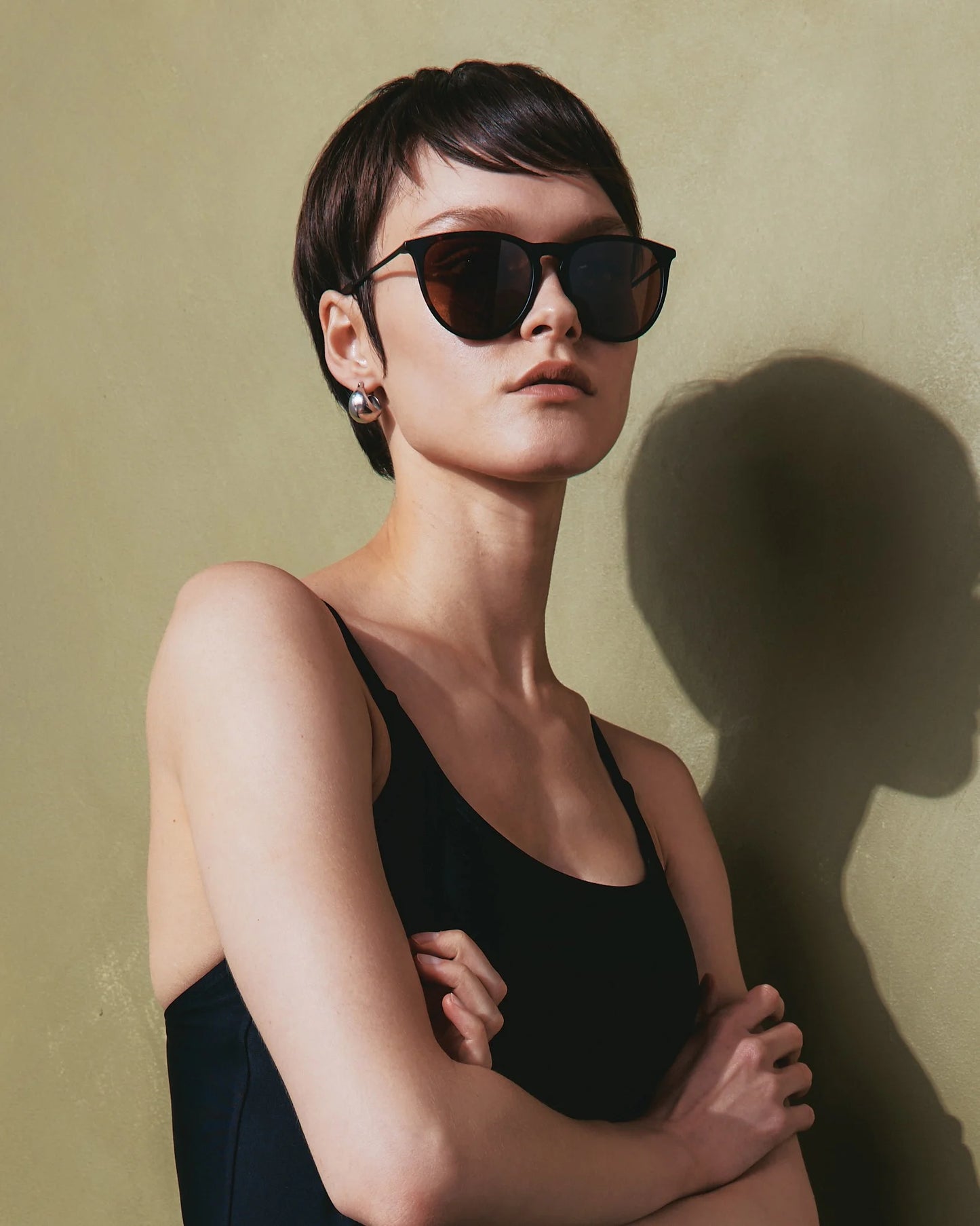 Noah Polarized Acetate Sunglasses - Standard / Tortoise with Brown lens