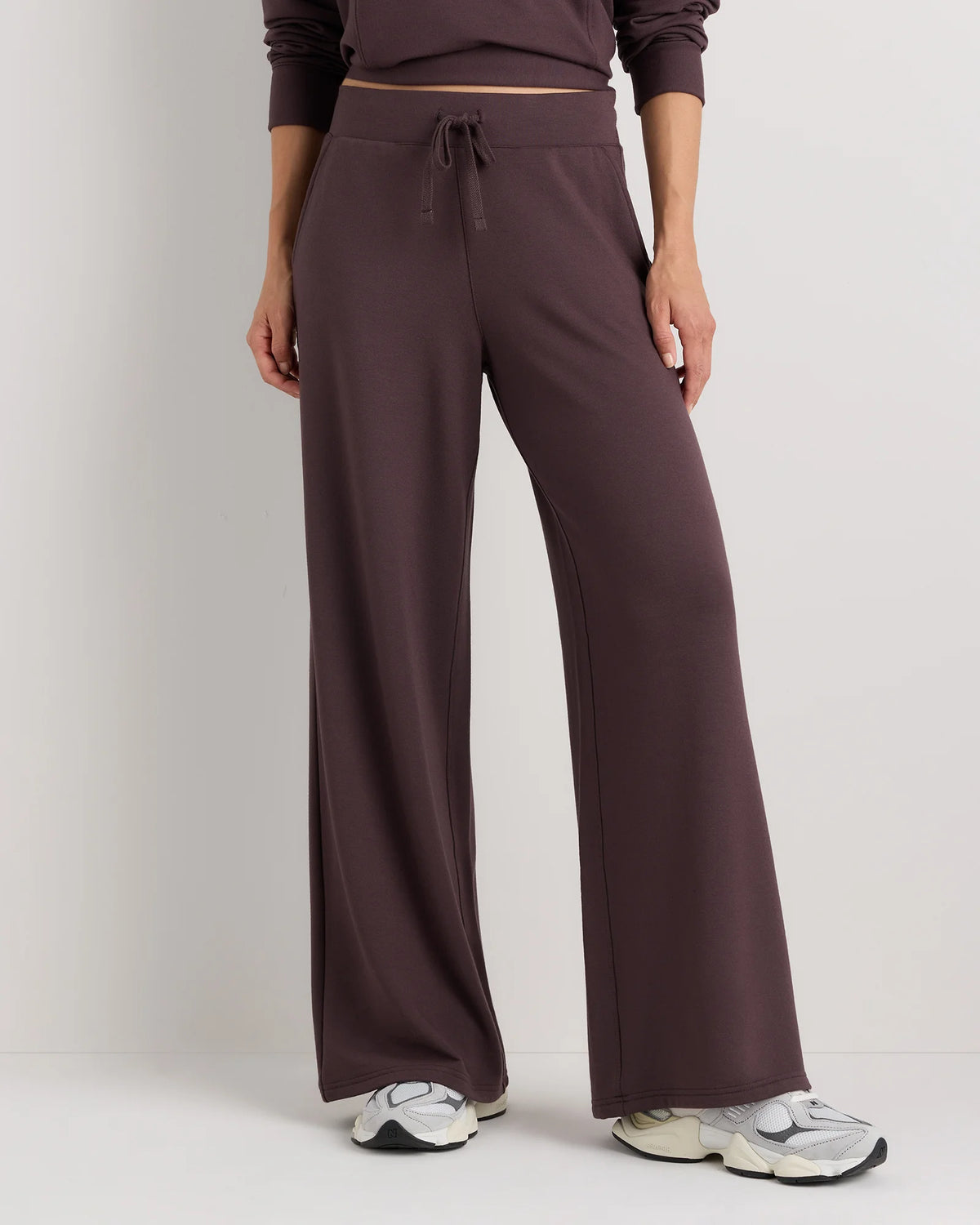 SuperSoft Fleece Wide Leg Pants - XS / Dried Fig