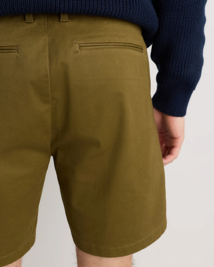 Organic Cotton Classic Stretch Chino Shorts - 7" - 30 / Stone