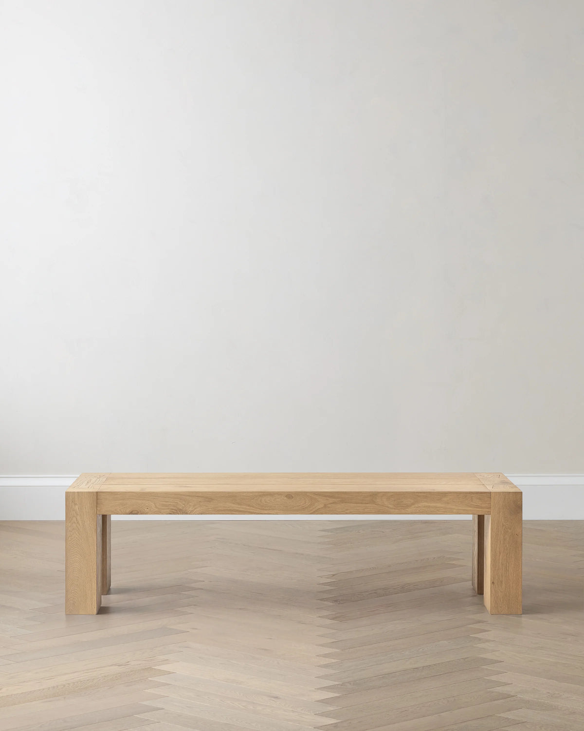 Reclaimed Oak Parsons Dining Bench - One Size / Weathered Oak