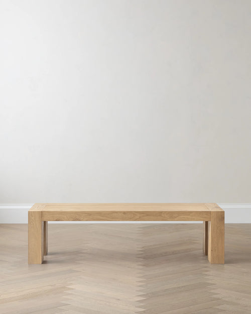 Reclaimed Oak Parsons Dining Bench - One Size / Weathered Oak