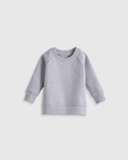 Organic Cotton French Terry Crew Neck Sweatshirt - 3-6M / Blue Stars