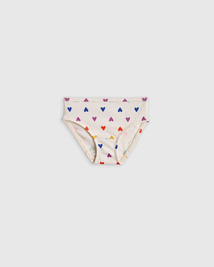 Girls 100% Organic Cotton Brief 7-Pack - 2T / Girl Multi Pack