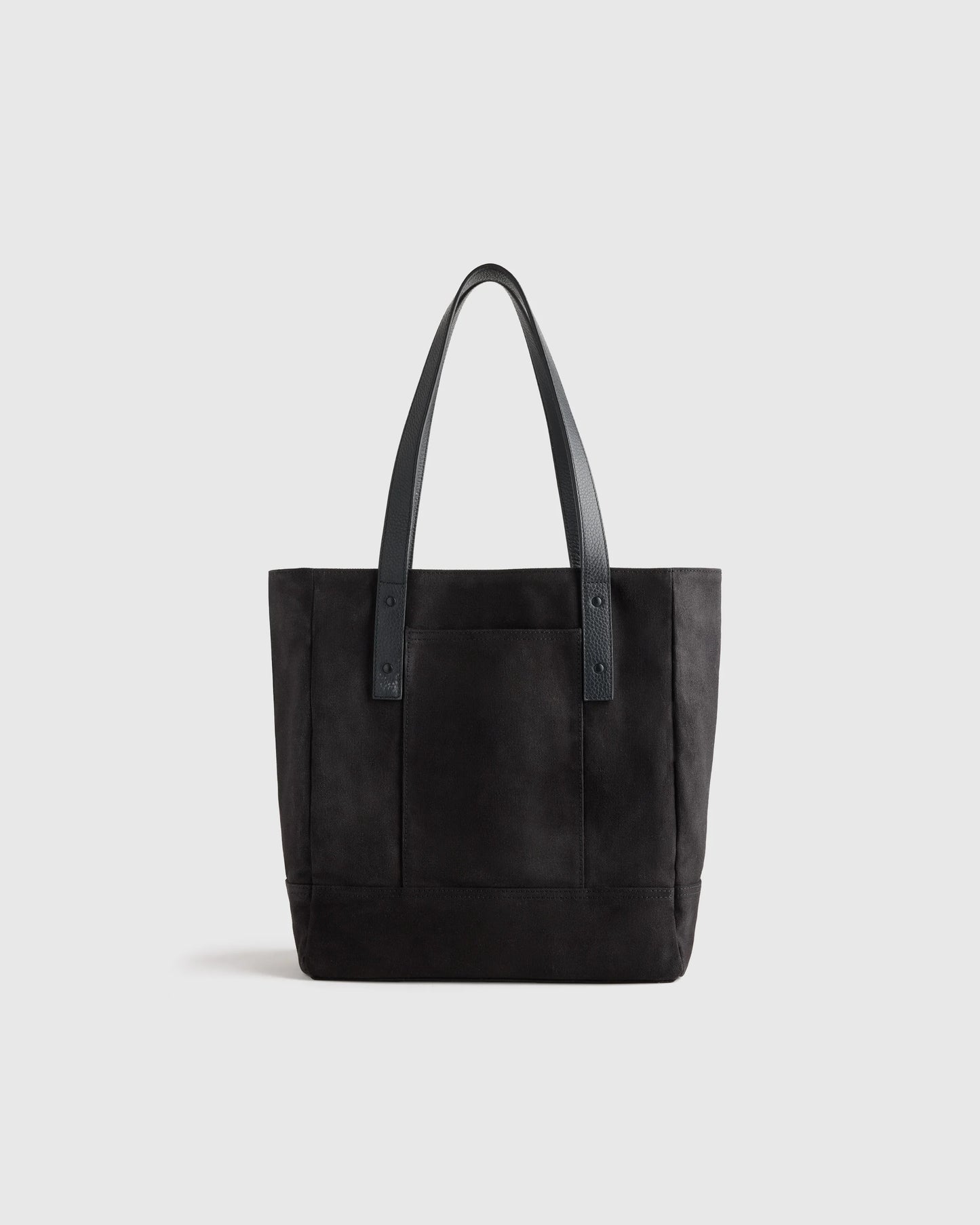 Waxed Canvas Utility Tote - One Size / Black