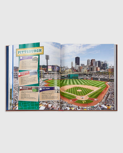 Ballparks Past and Present Leather Bound Book - One Size / No Color