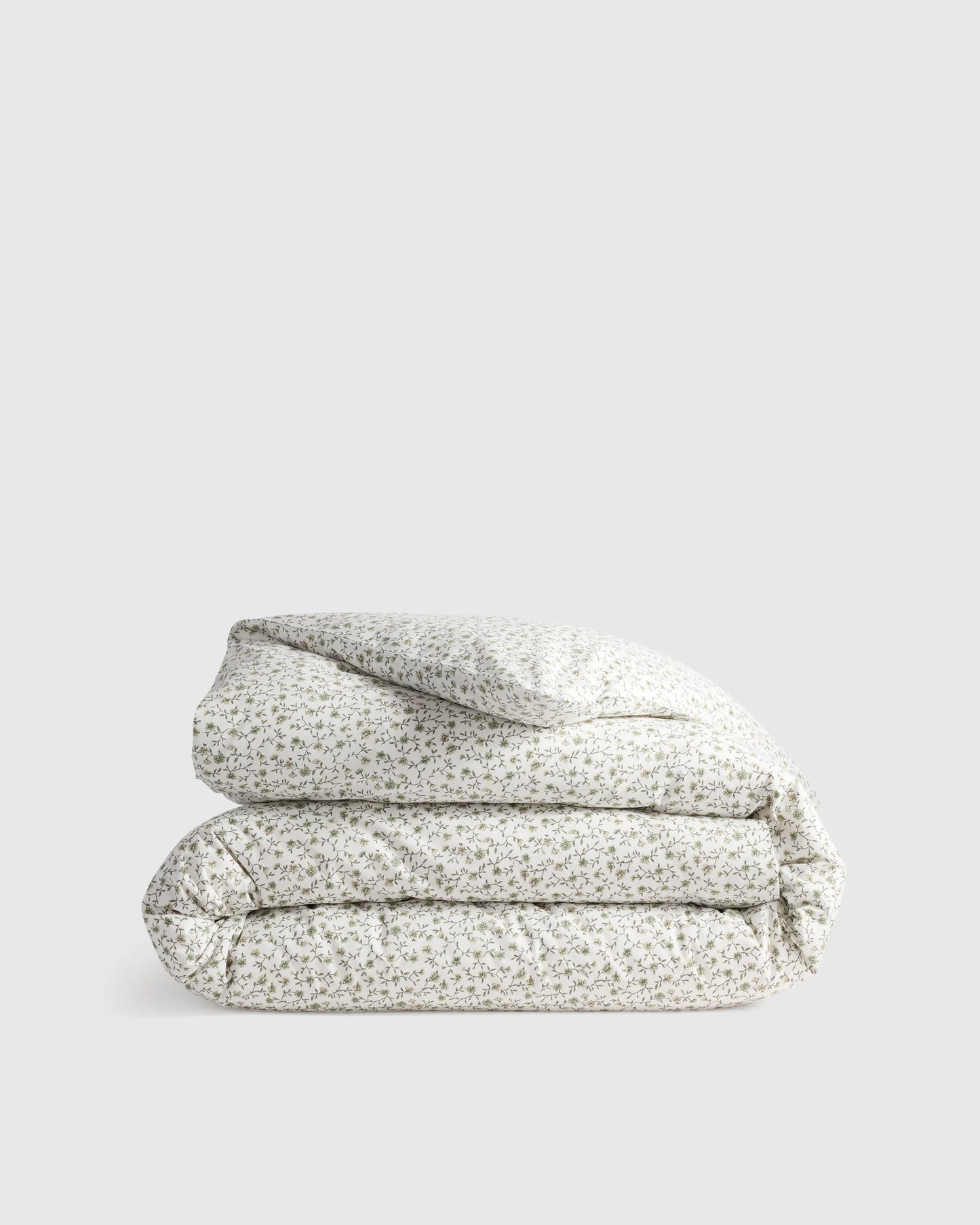 Organic Crisp Percale Duvet Cover - Twin / Ivory
