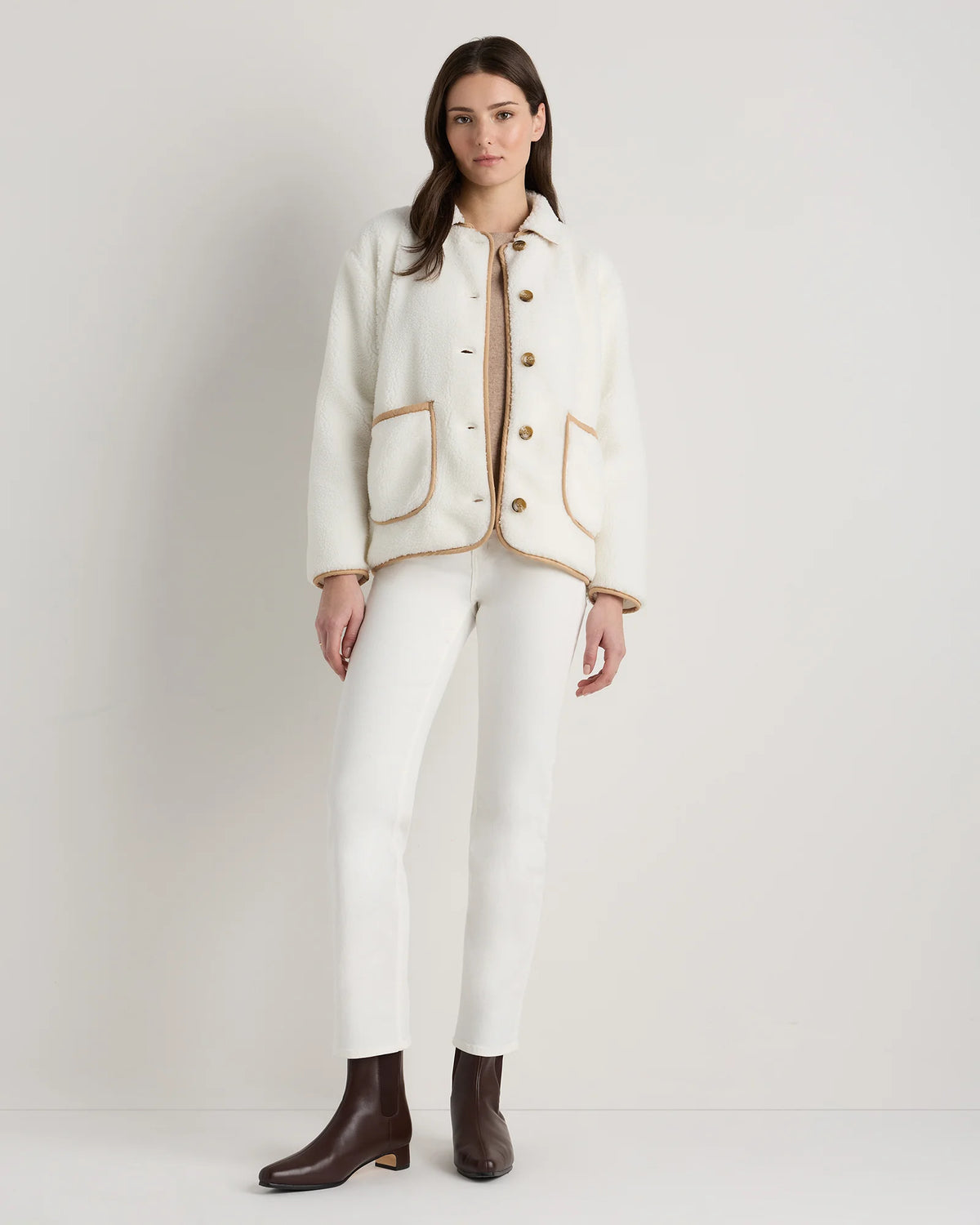 Sherpa Barn Jacket - XS / Camel/Black