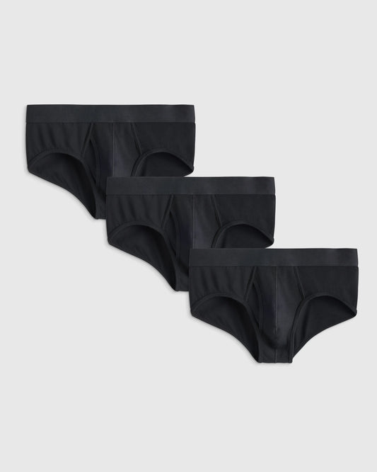 Organic Cotton Stretch Hip Brief (3-pack) - XS / Black