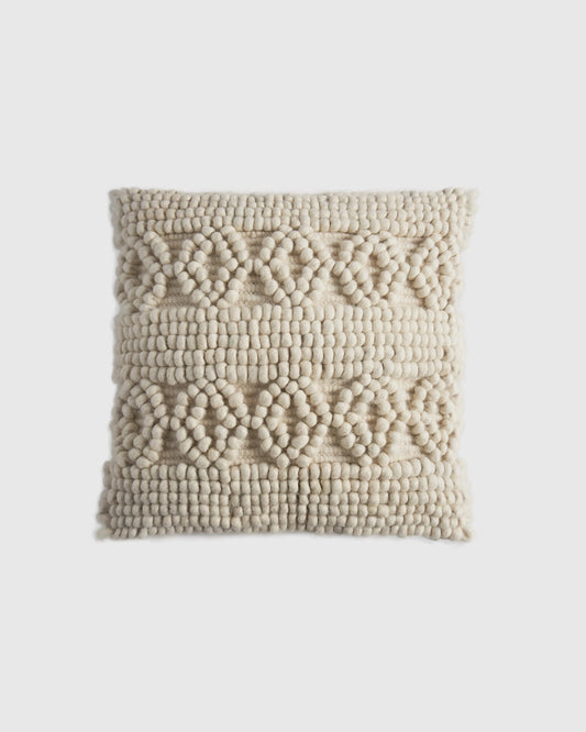 Kai Wool Pillow Cover - 20x20 / Ivory