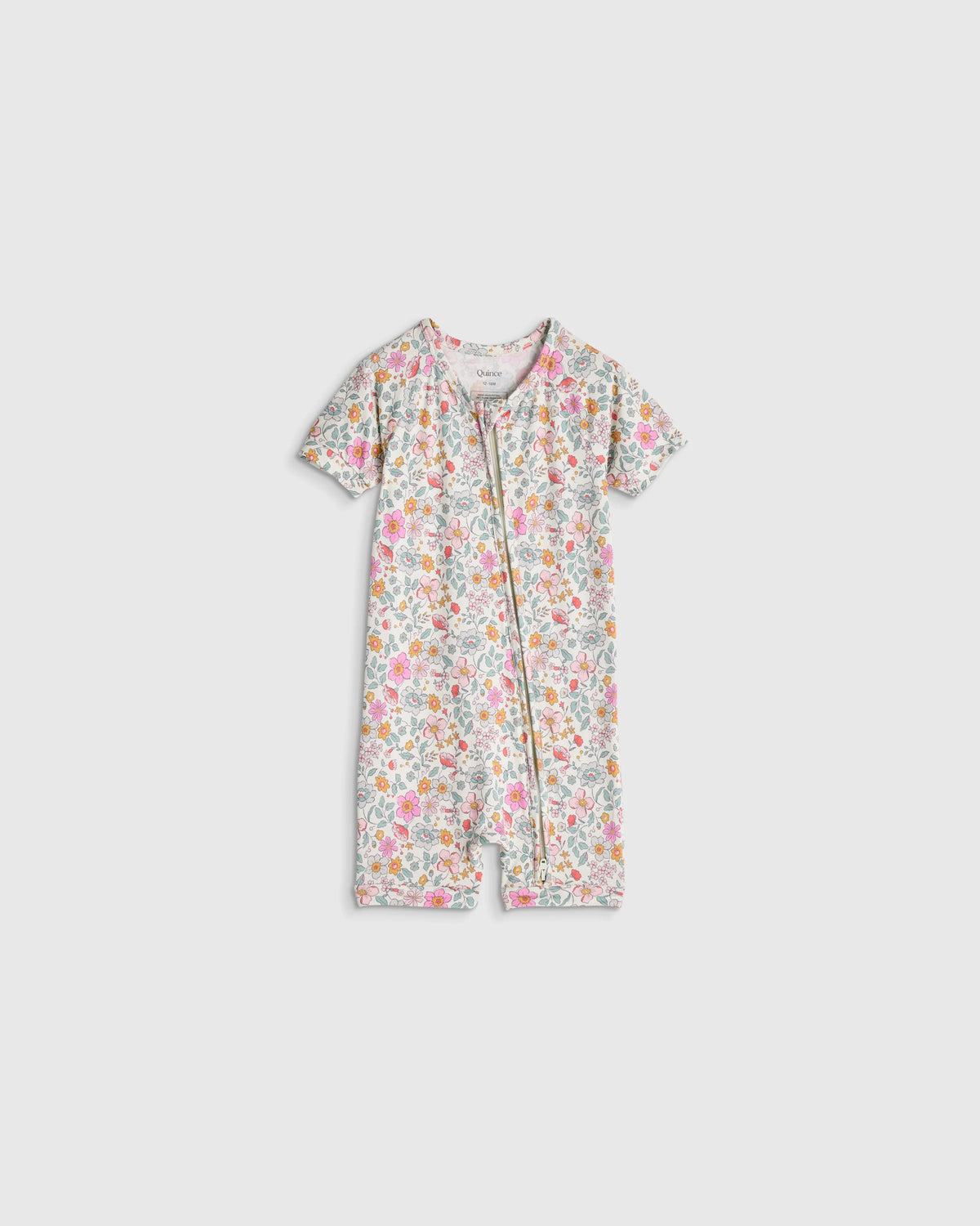 Bamboo Shortie Onesie Pajama - 0-3M / Blue Cars