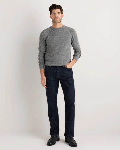 Alpaca-Wool Crewneck Sweater - S / Natural