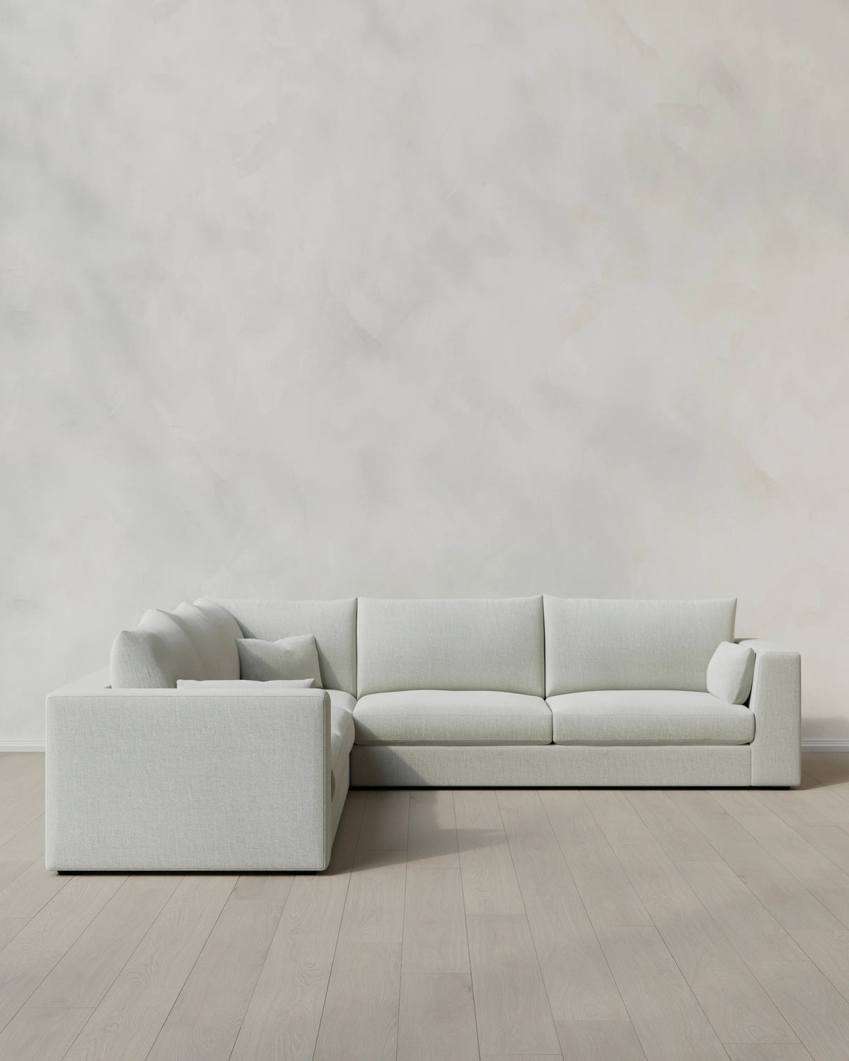 Oasis L Sectional in Performance Linen - One Size / Onyx