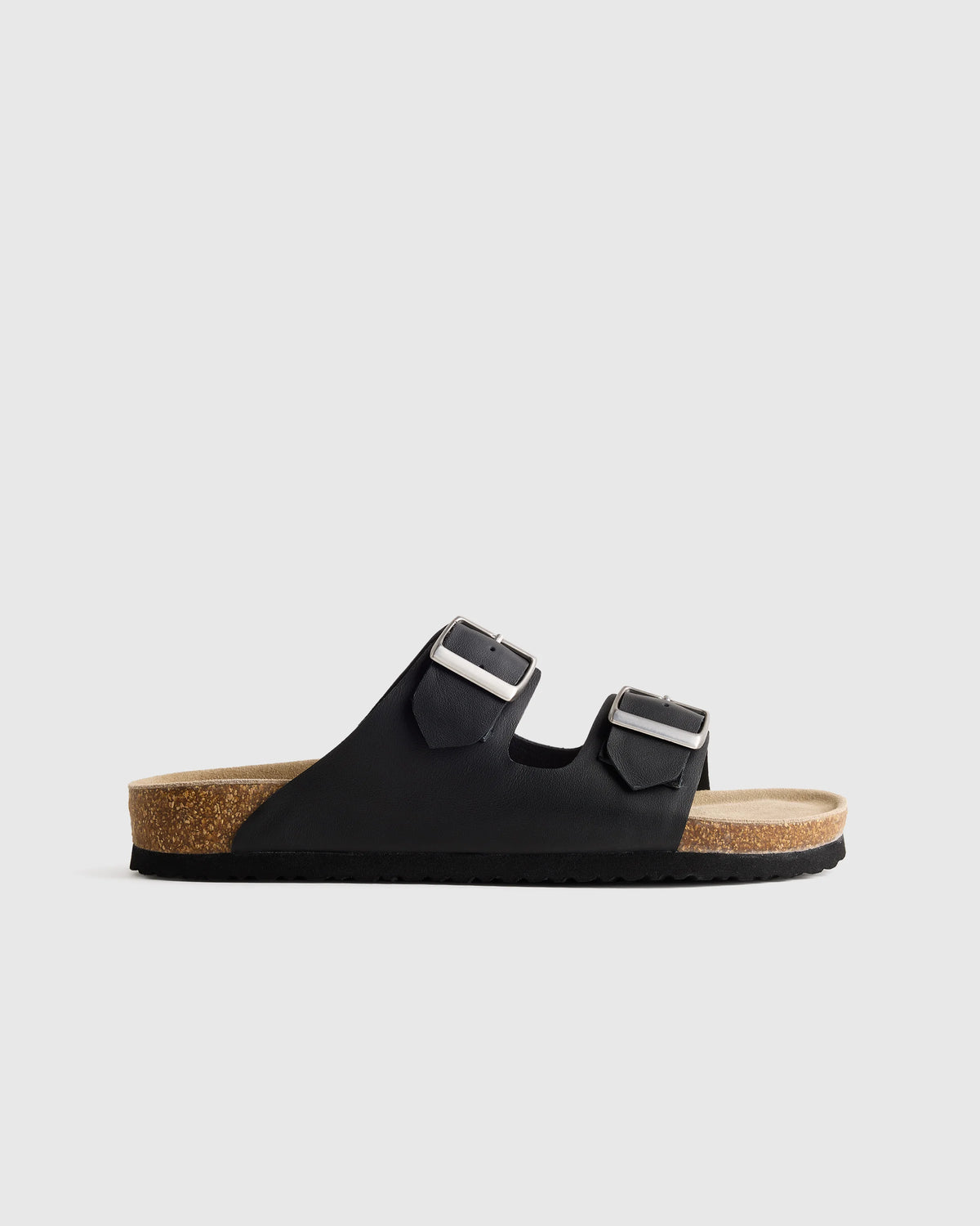 Nappa Leather Double Buckle Slide - 5 / Shell Pink