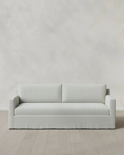 Ellery Slipcover Sofa in Performance Linen - 7ft / Sand