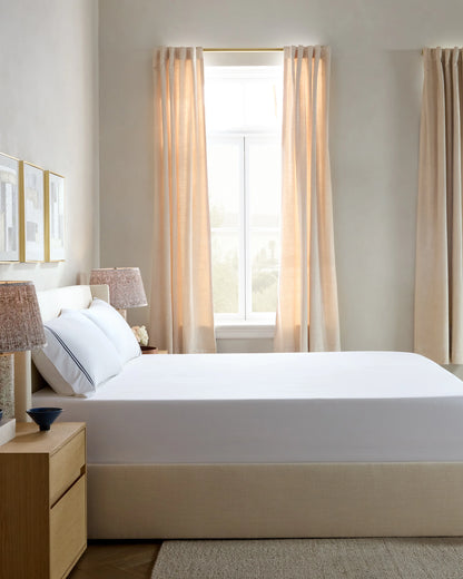 Organic Crisp Percale Fitted Sheet Set - Twin / Espresso