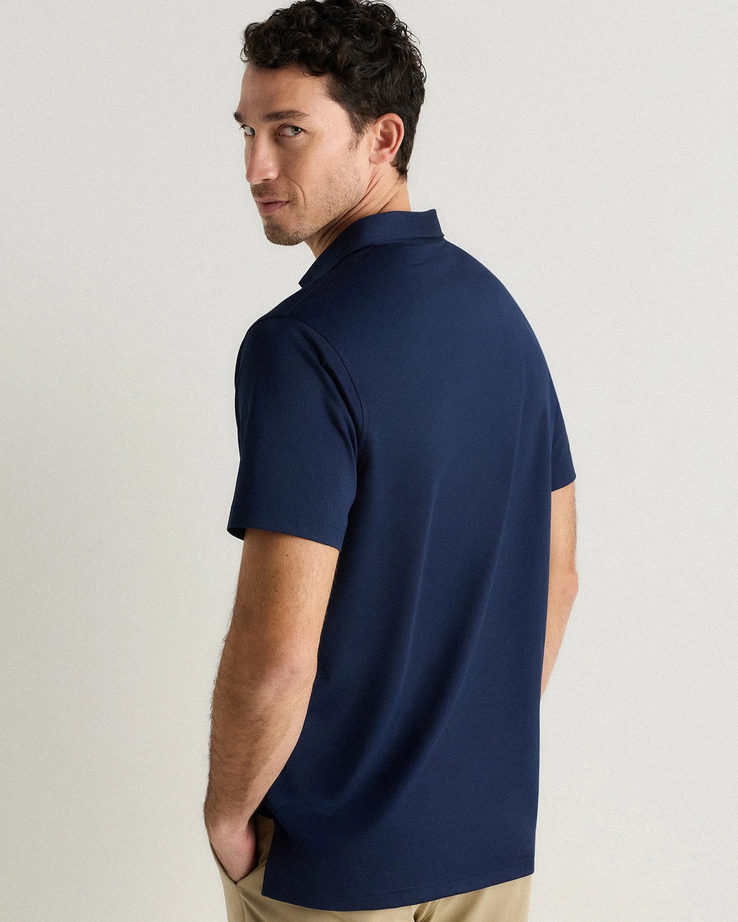 Performance Mesh Golf Polo - S / Navy