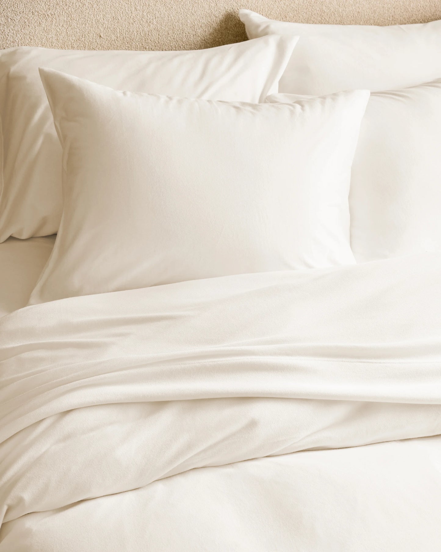 Organic Jersey Sham Set - Standard / Heather Grey
